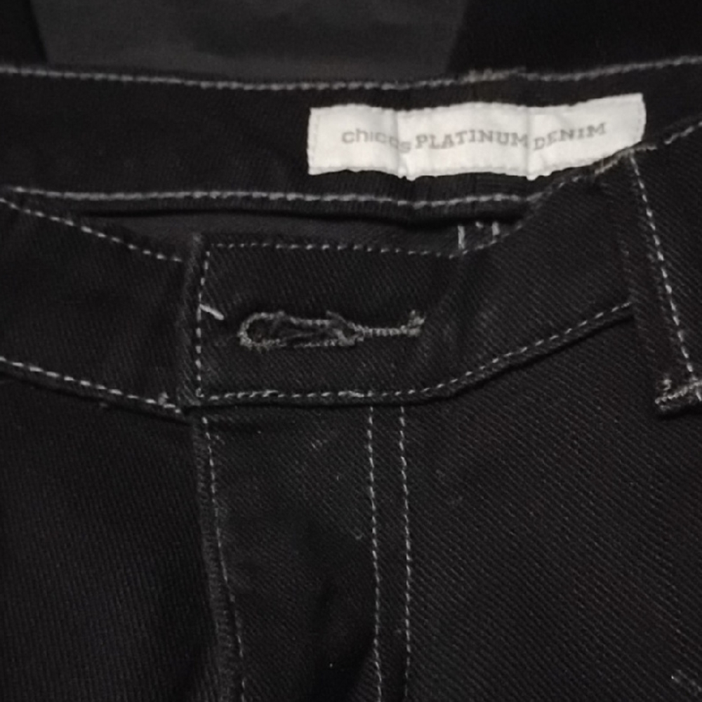 Chico's Platinum Denim Black Jeans for Men